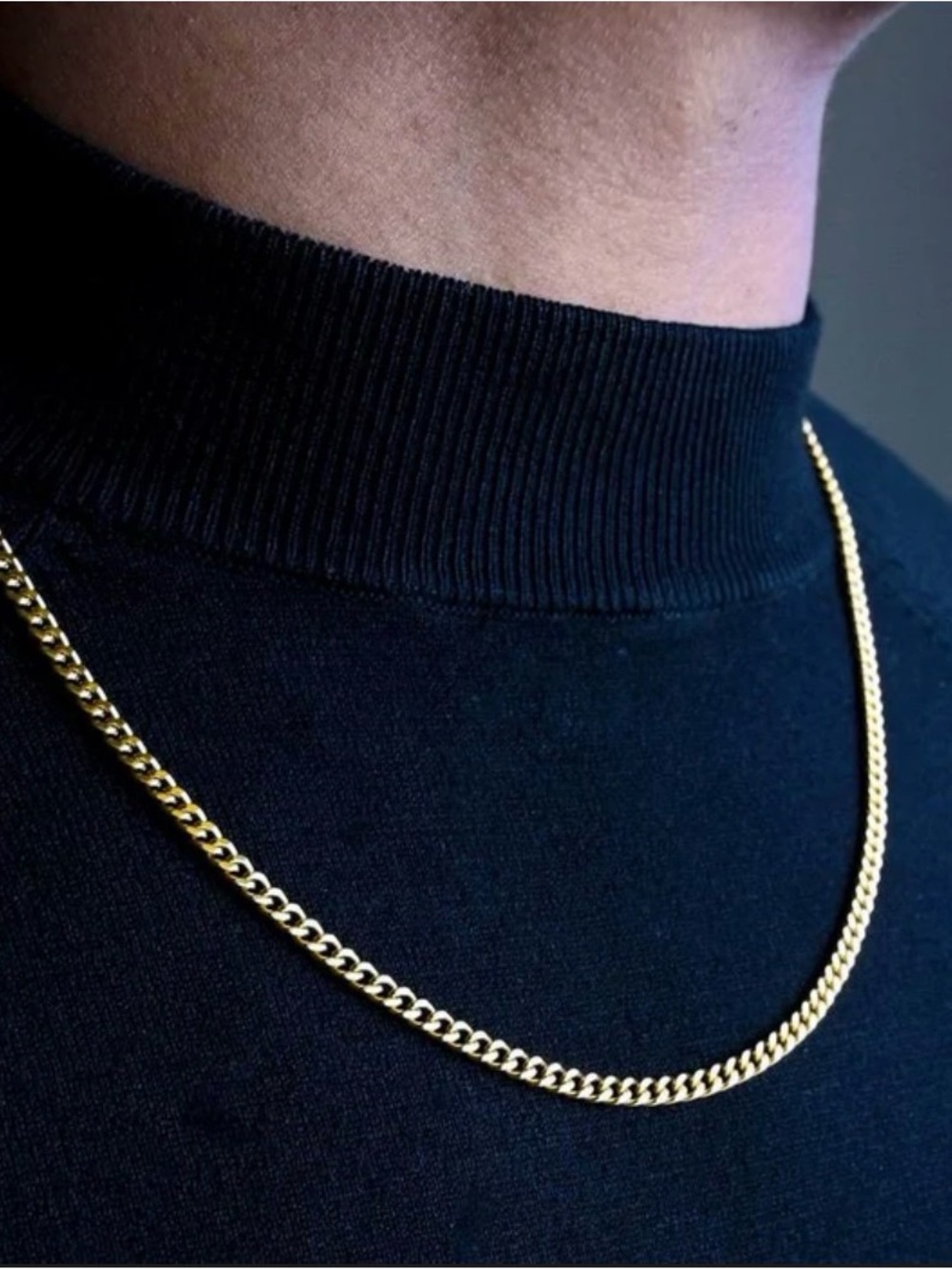 18k GOLD FILLED 3.5MM MIAMI CUBAN CHAIN